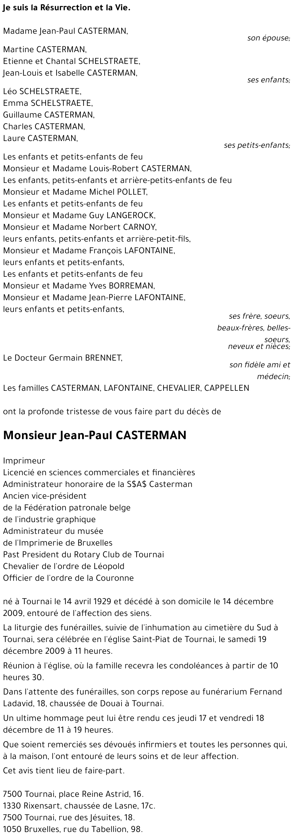 Jean-Paul CASTERMAN