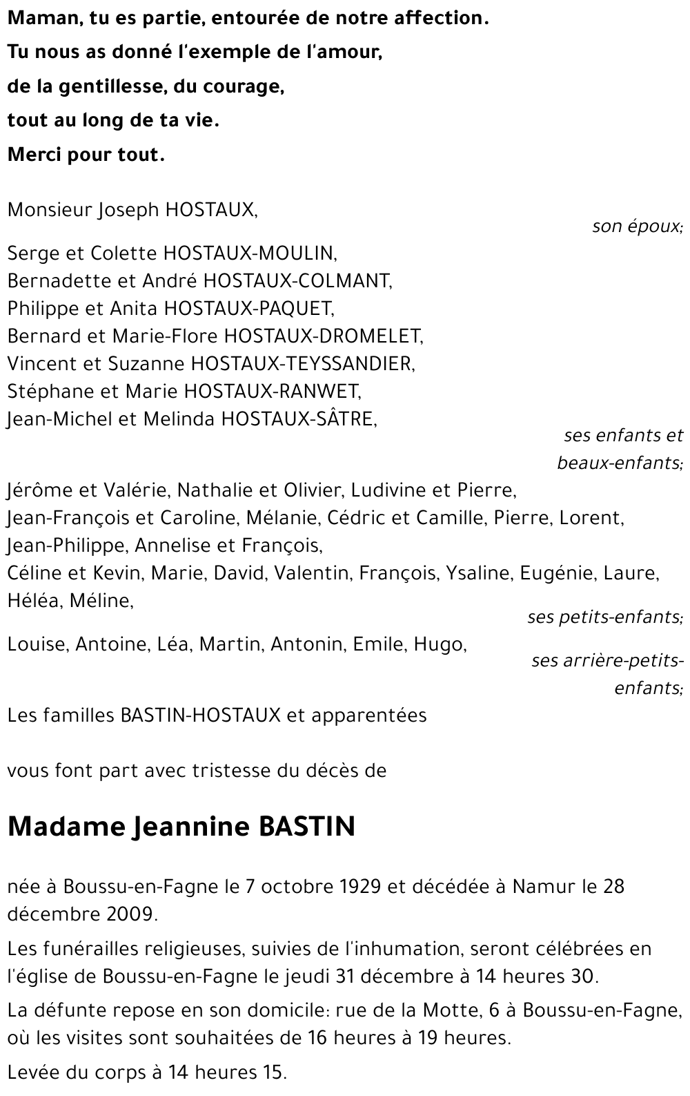 Jeannine BASTIN
