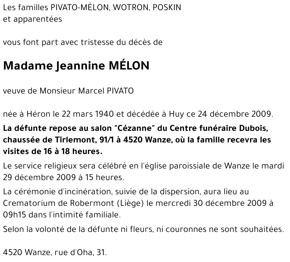 Jeannine Mélon