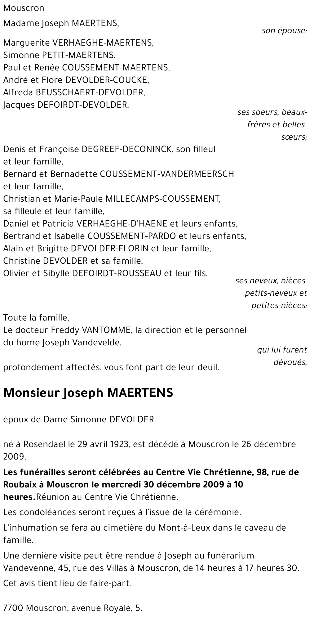 Joseph MAERTENS