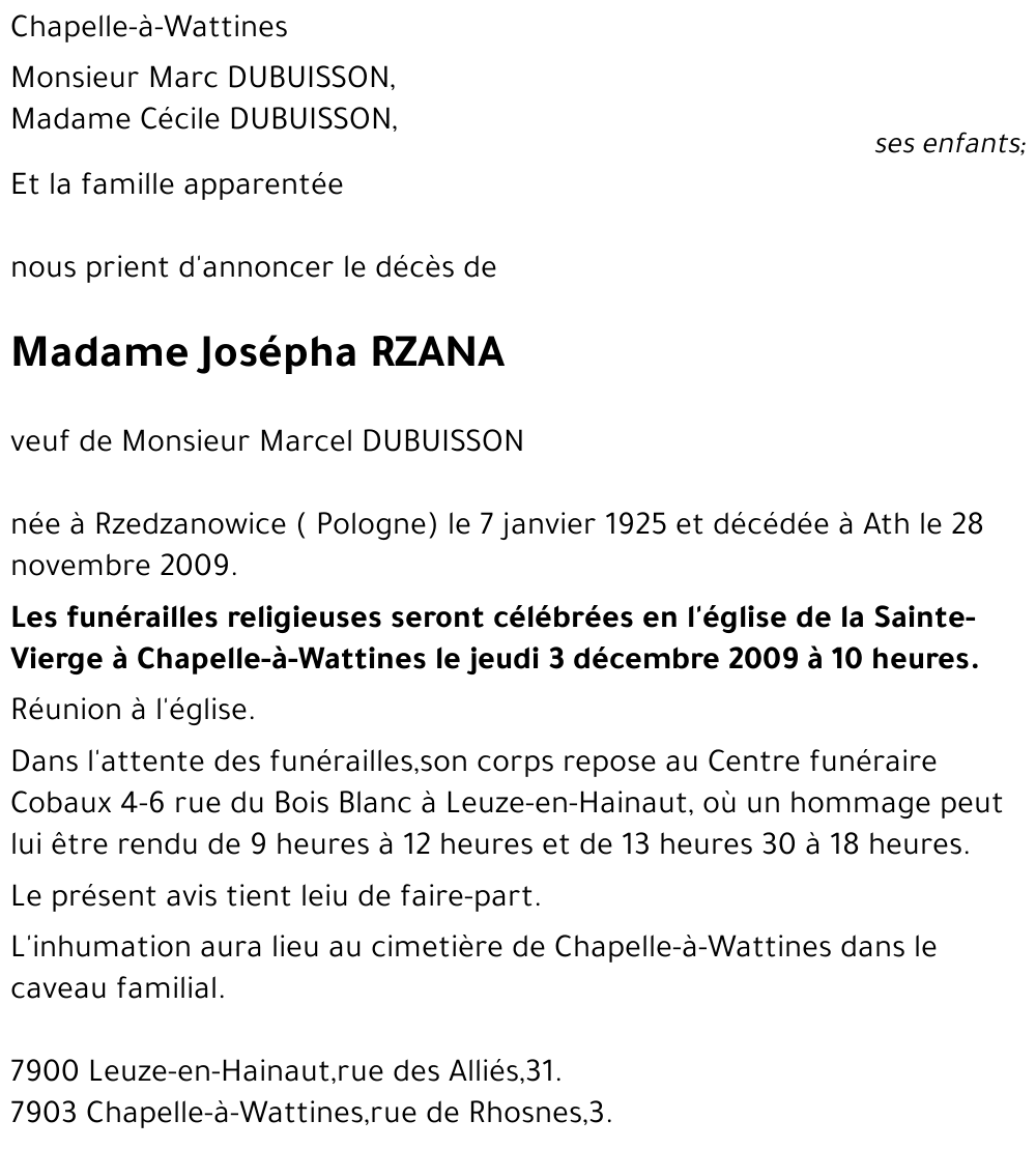 Josépha Rzana