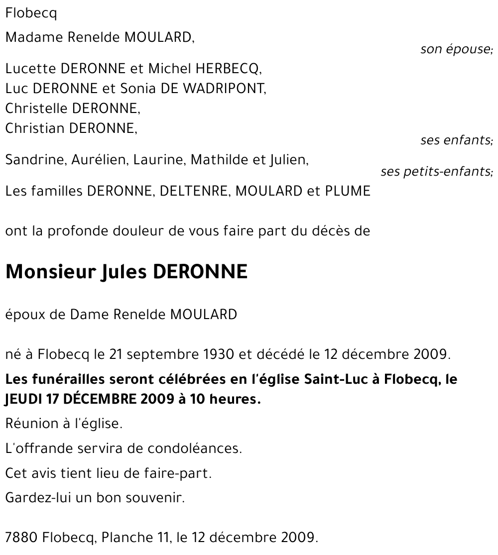 Jules DERONNE