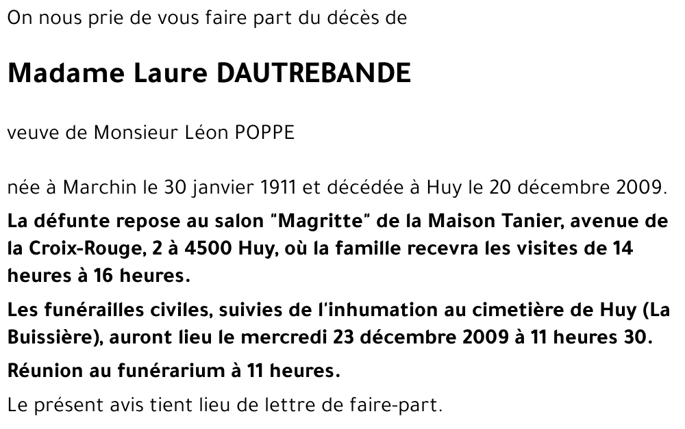 Laure DAUTREBANDE