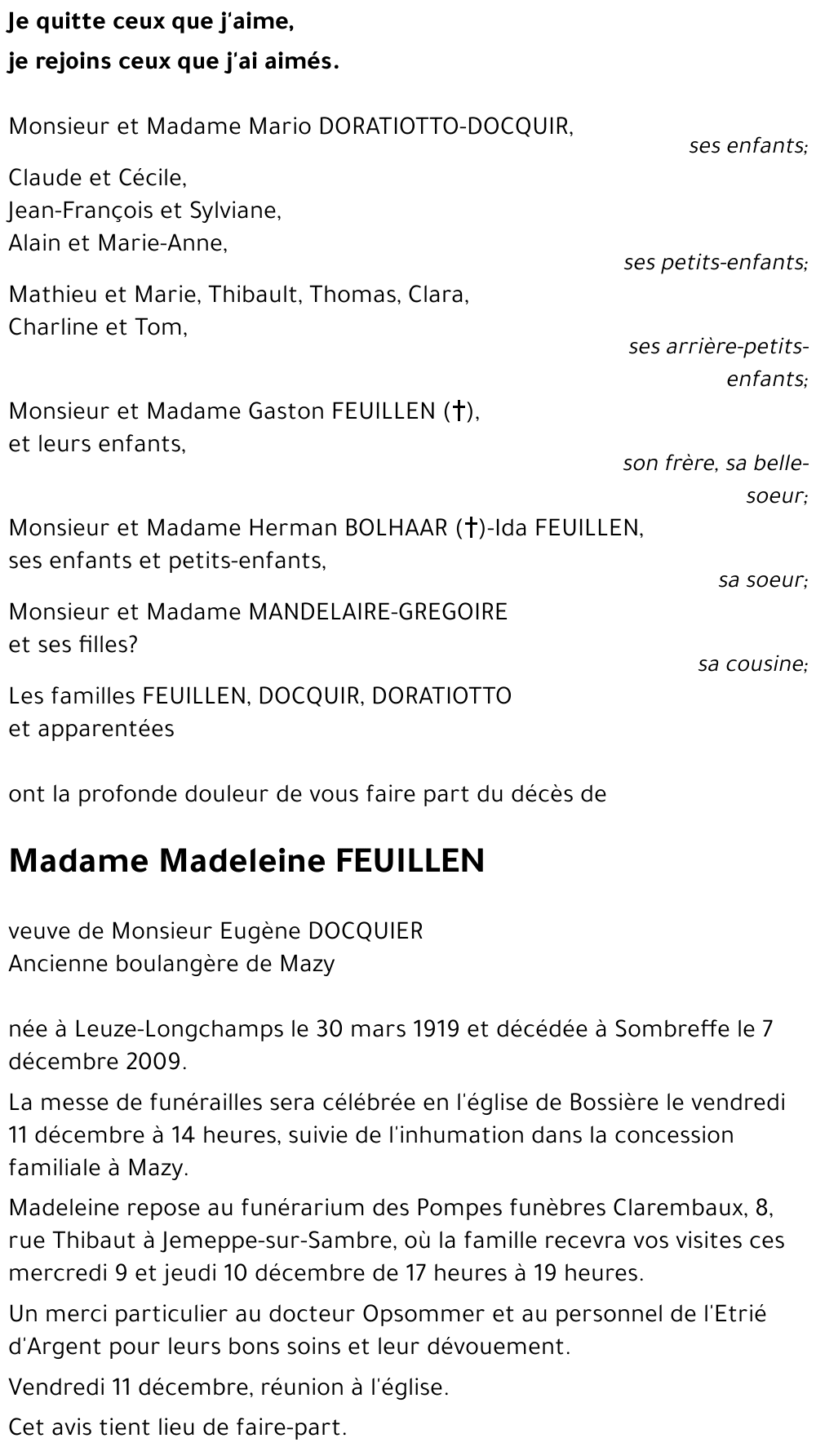 Madeleine FEUILLEN