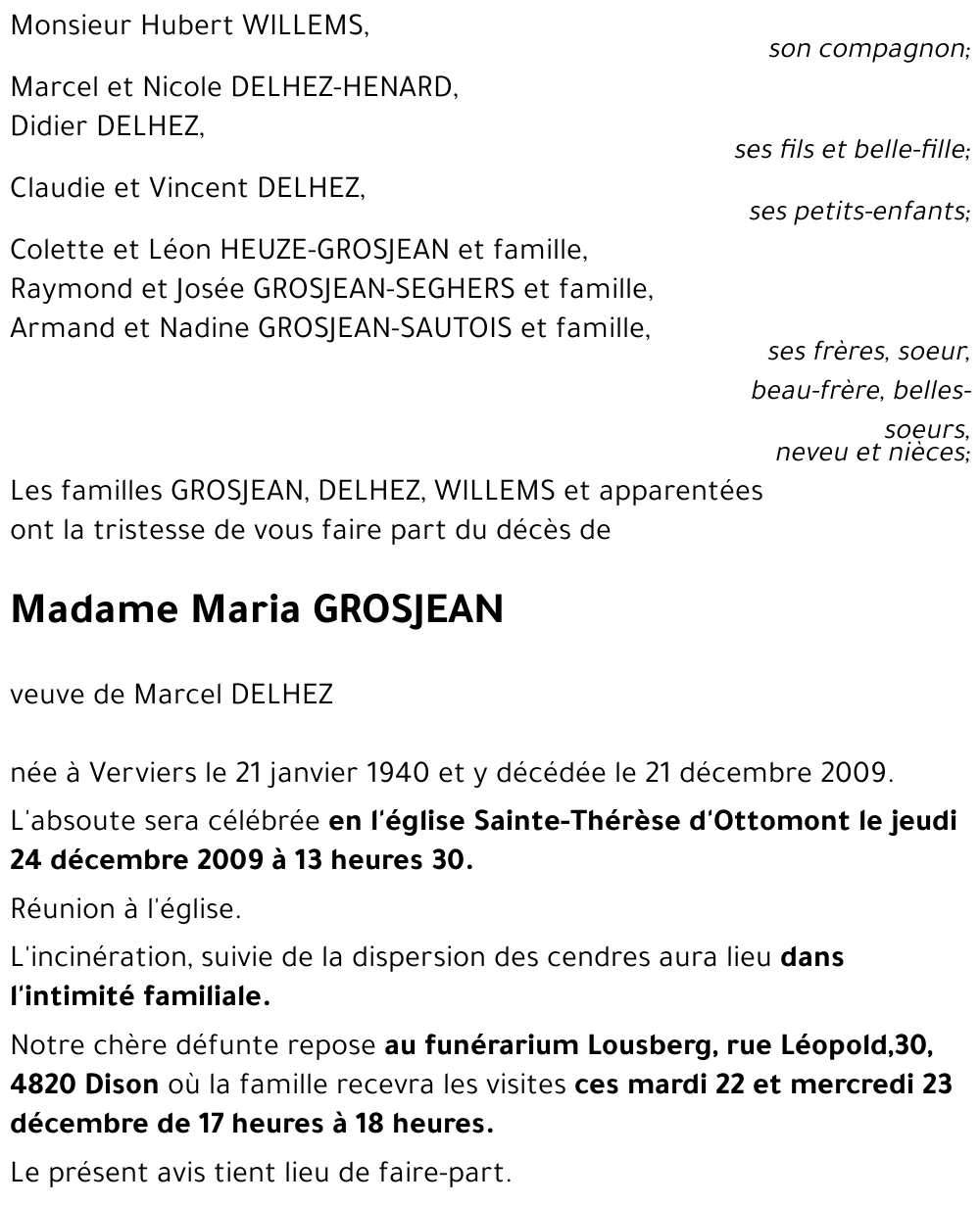 Maria GROSJEAN