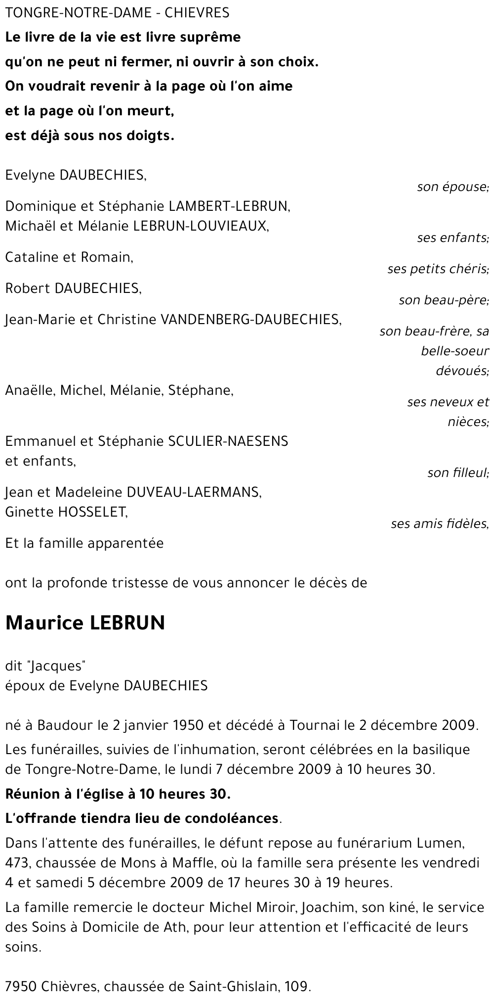 Maurice LEBRUN