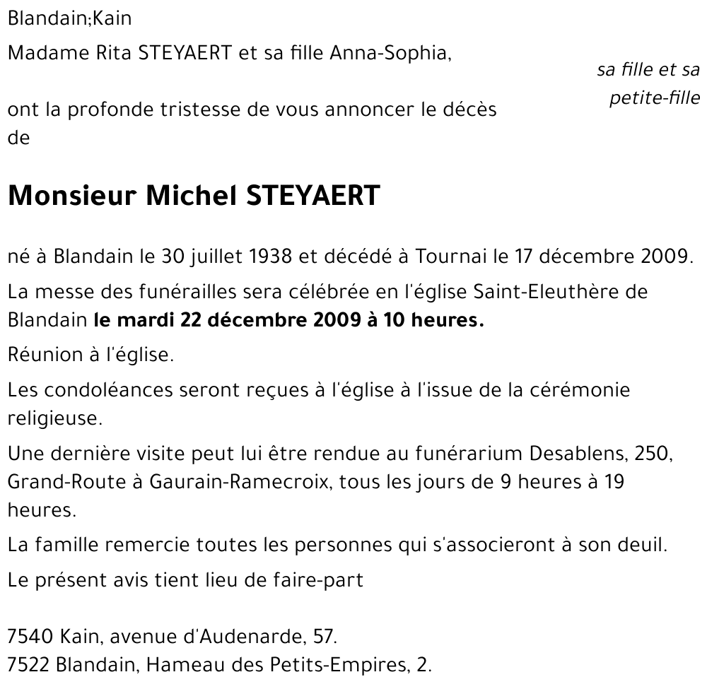 Michel STEYAERT