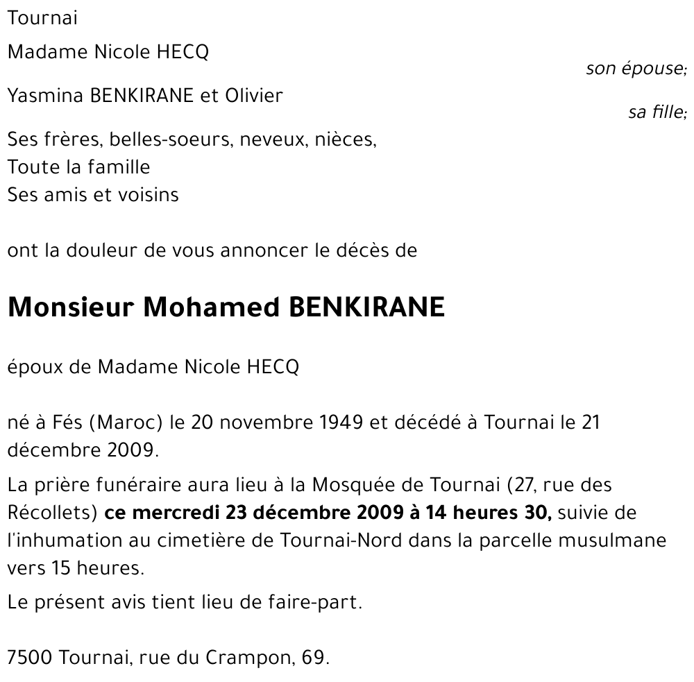 Mohamed BENKIRANE