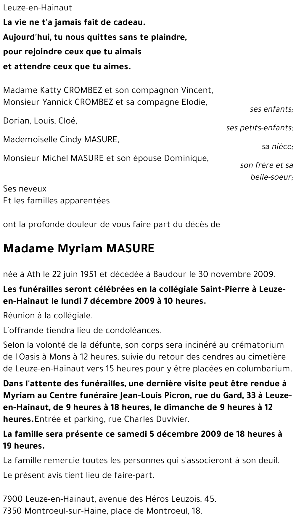 Myriam MASURE