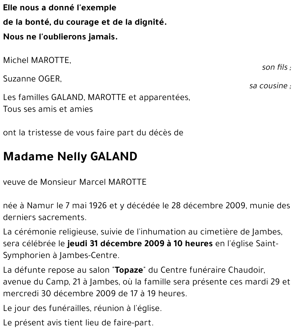 Nelly GALAND