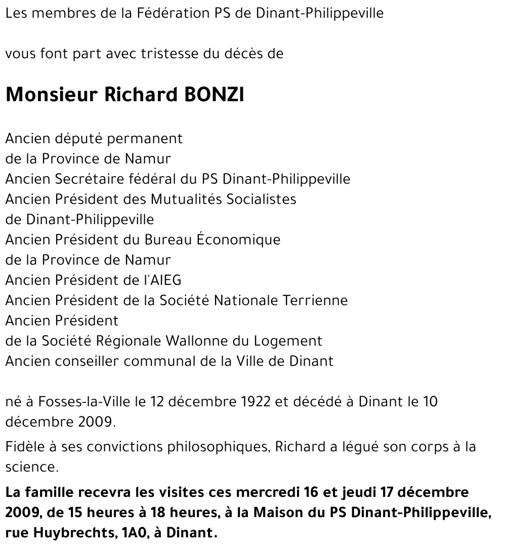 Richard BONZI