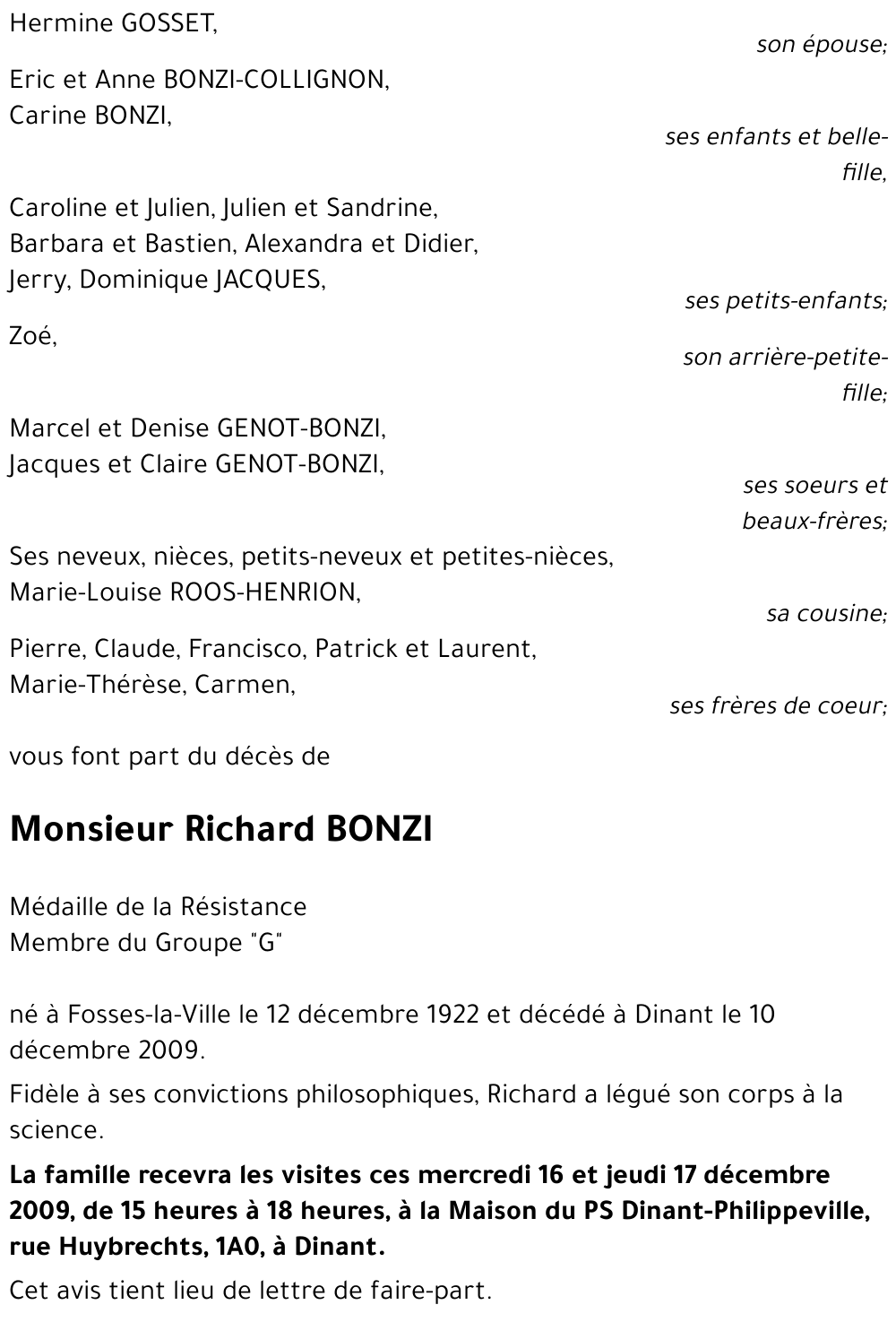Richard BONZI