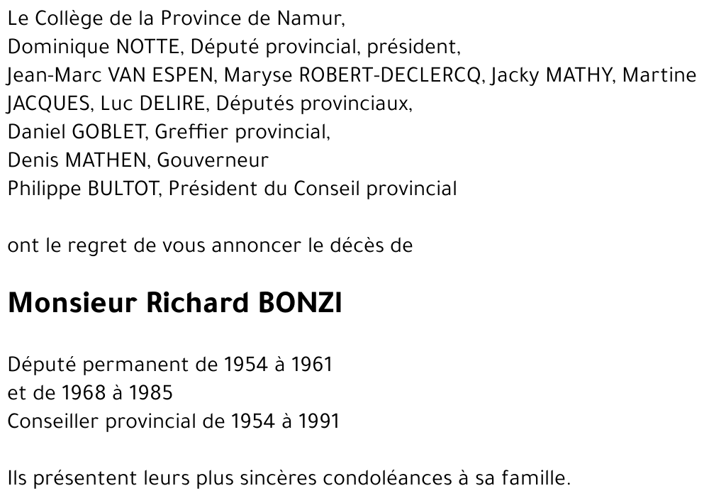 Richard BONZI