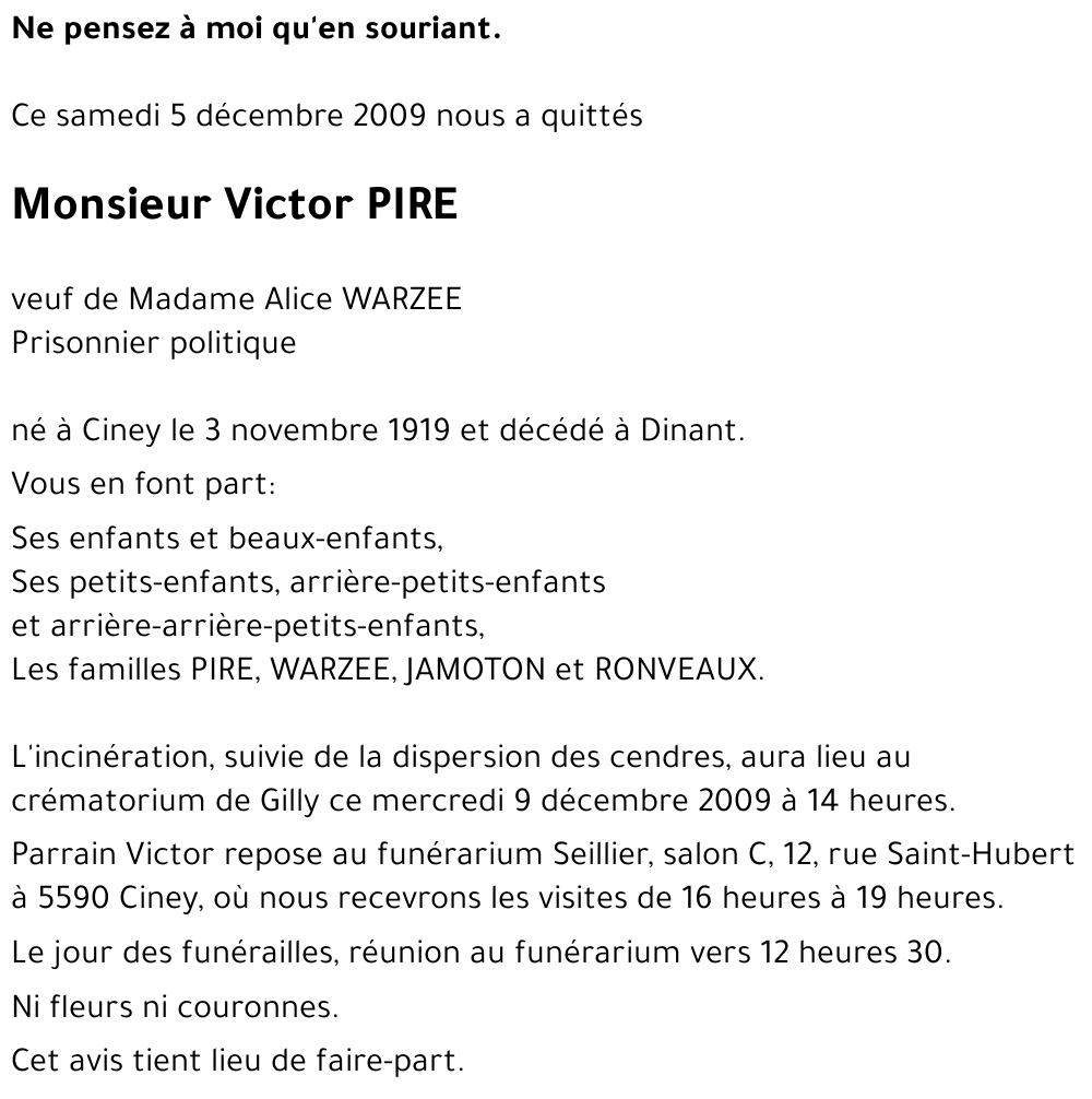 Victor PIRE