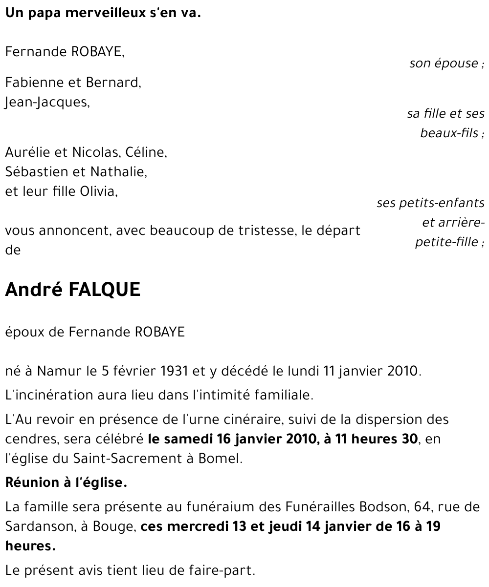 André FALQUE