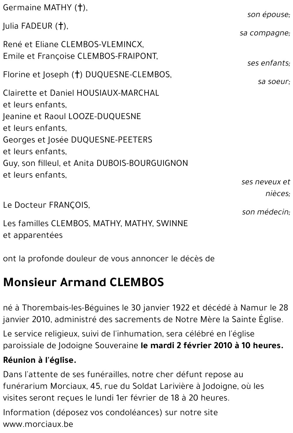 Armand CLEMBOS