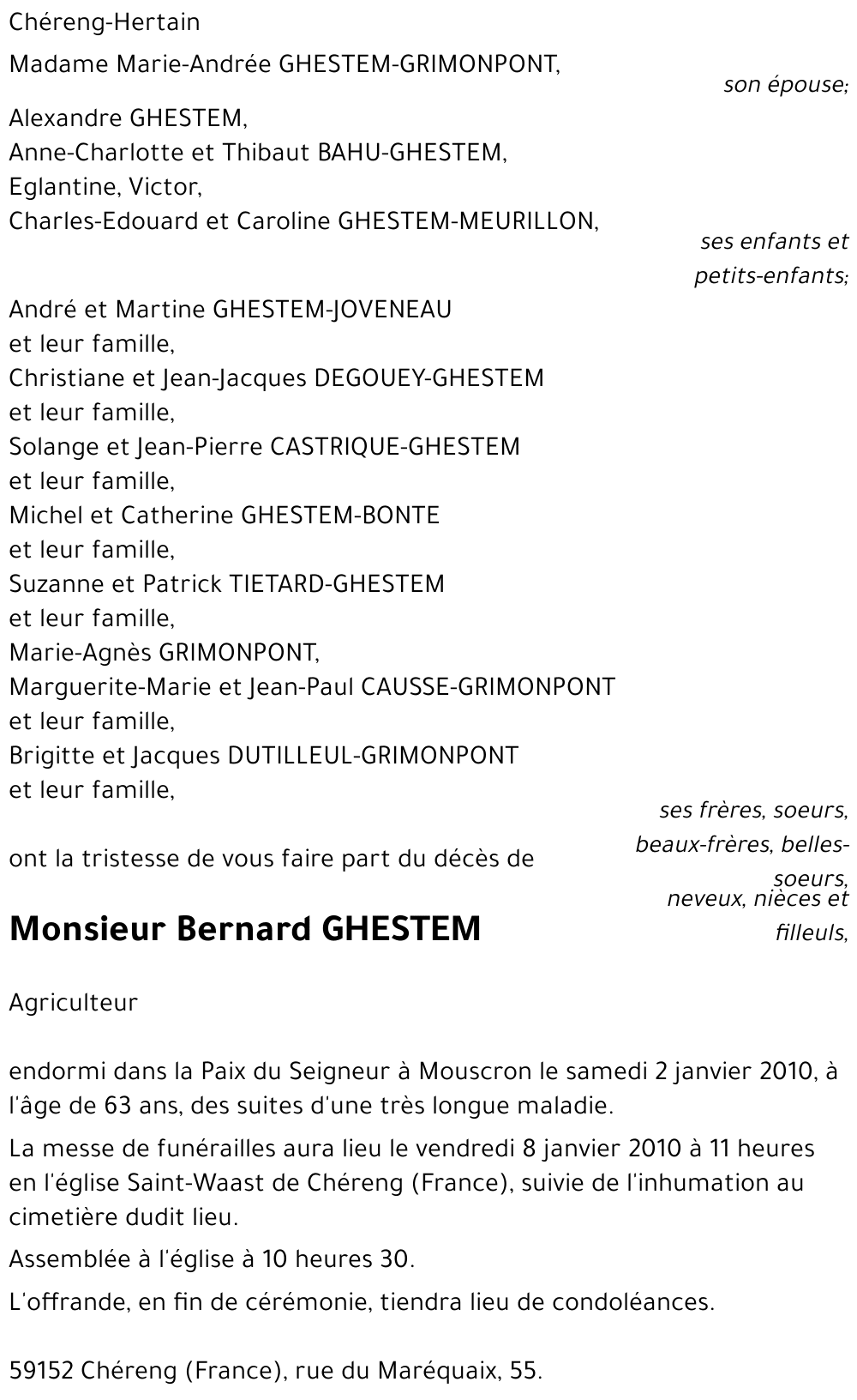 Bernard GHESTEM