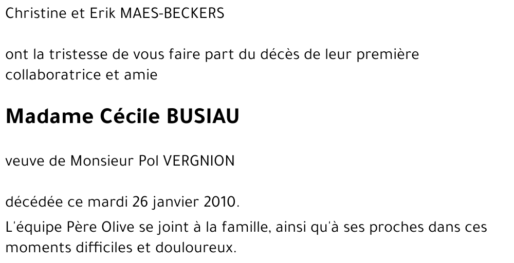 Cécile BUSIAU
