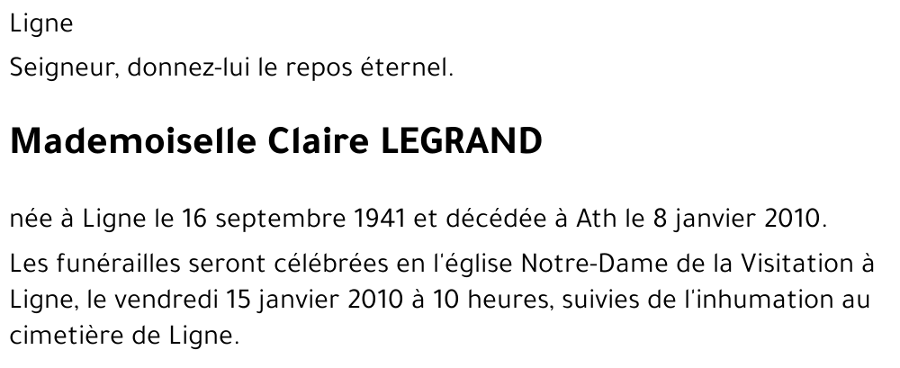 Claire LEGRAND