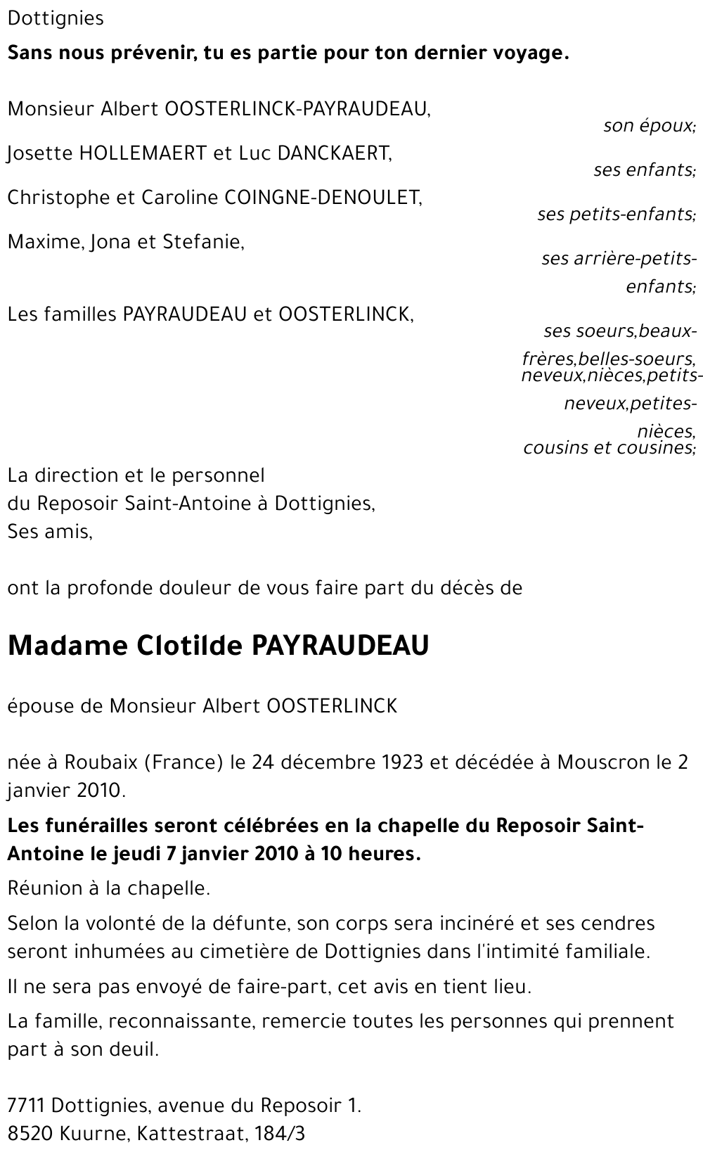 Clotilde PAYRAUDEAU