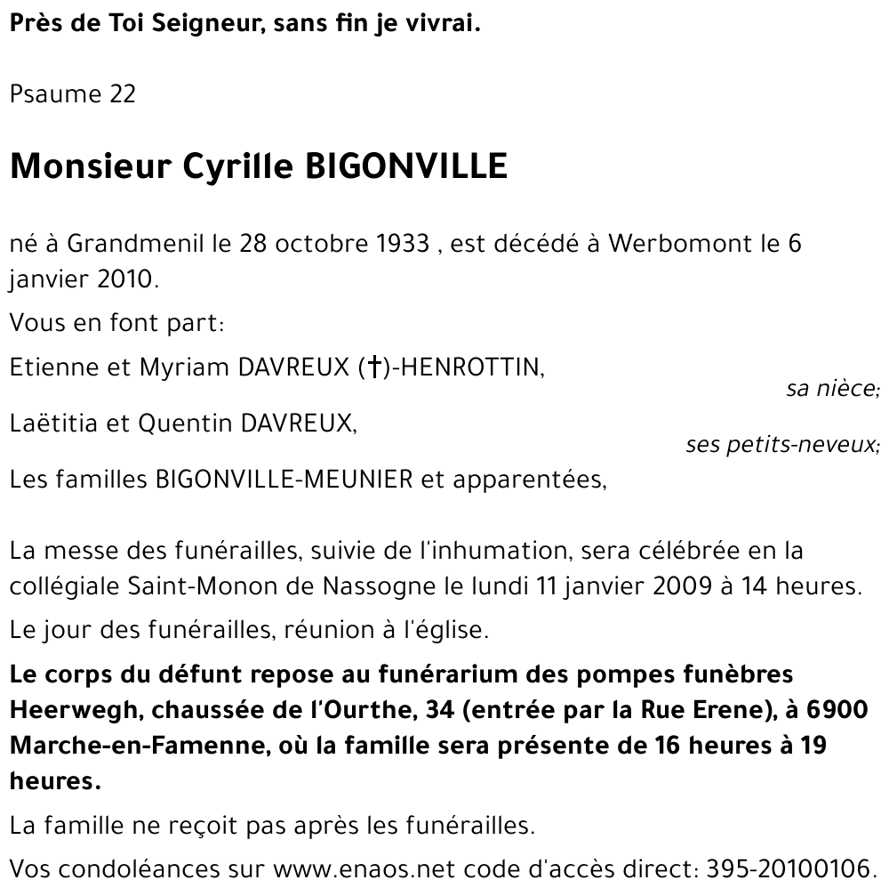 Cyrille BIGONVILLE