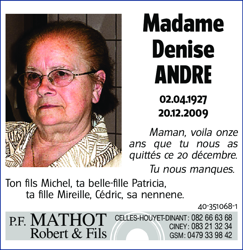 DENISE ANDRE