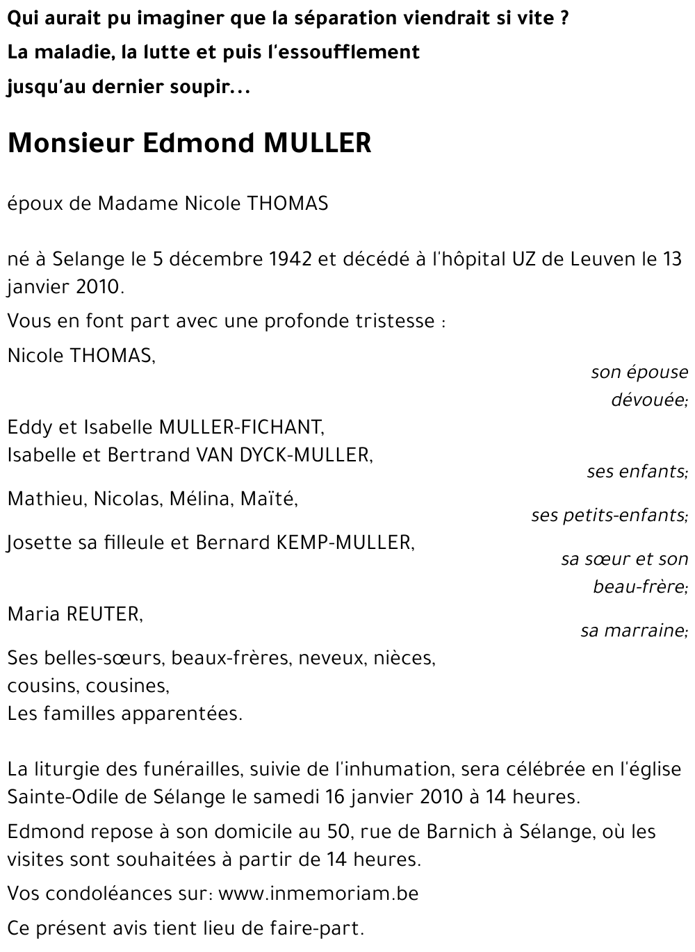 Edmond MULLER