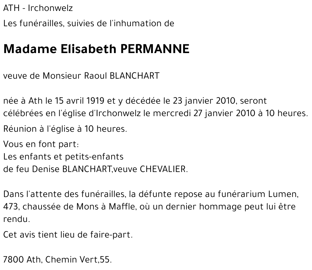 Elisabeth Permanne