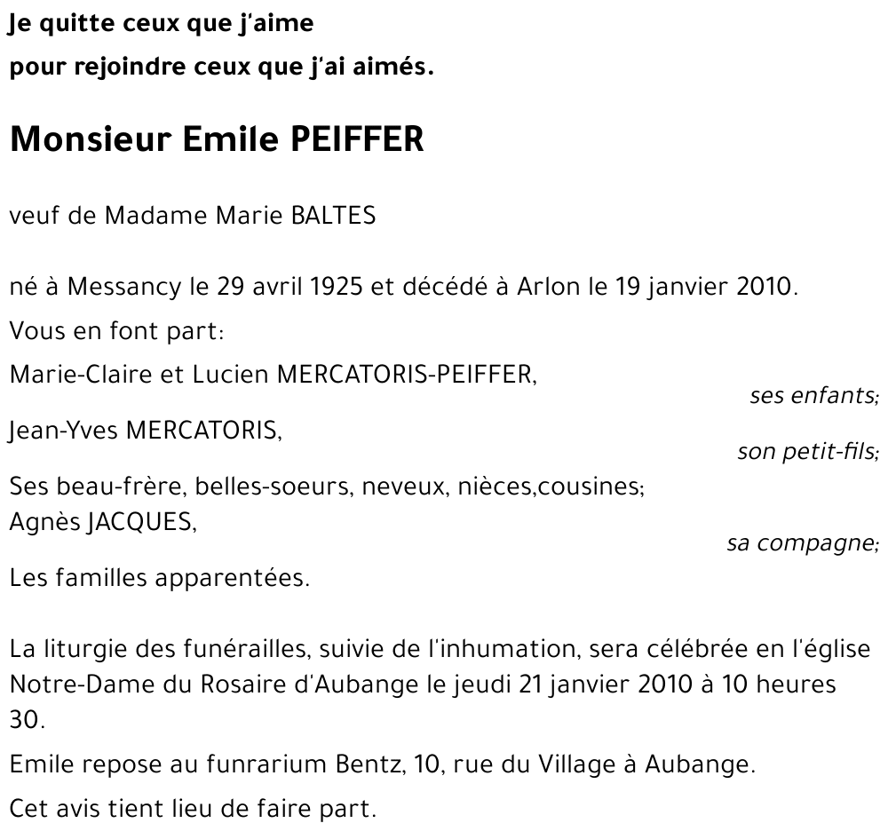 Emile PEIFFER