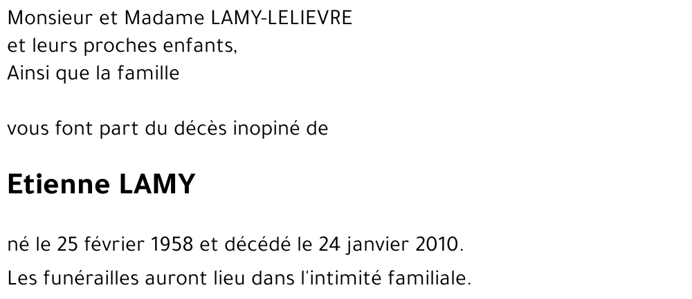 Etienne LAMY