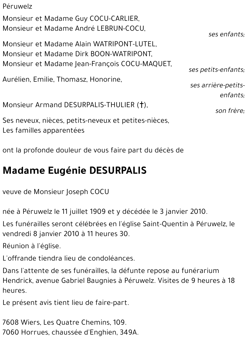 Eugénie DESURPALIS