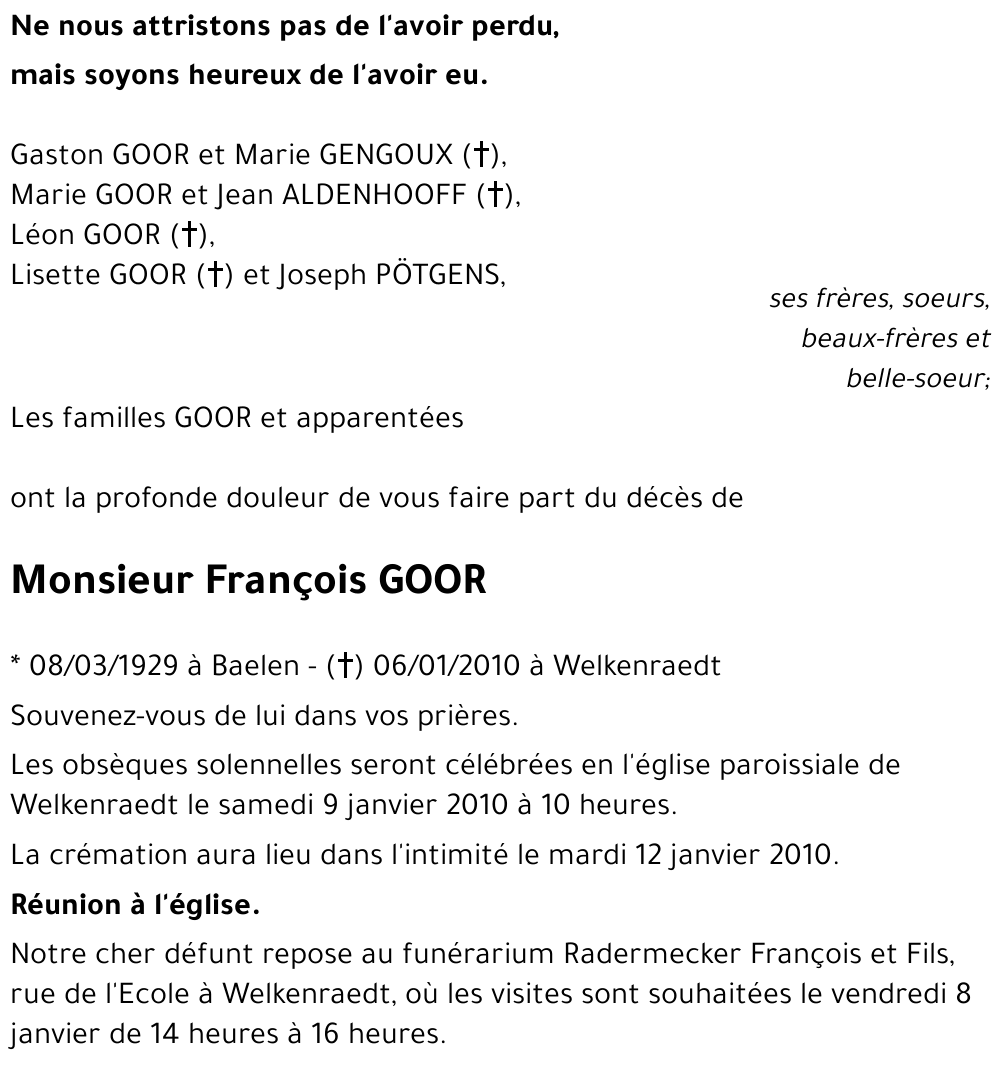 François GOOR