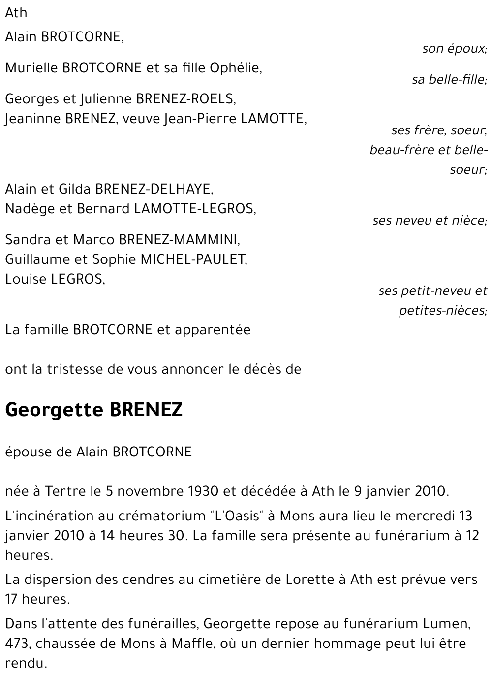 Georgette BRENEZ