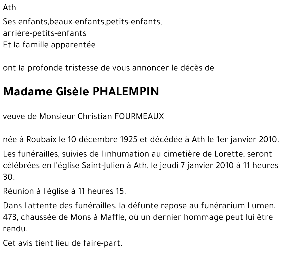 Gisèle Phalempin