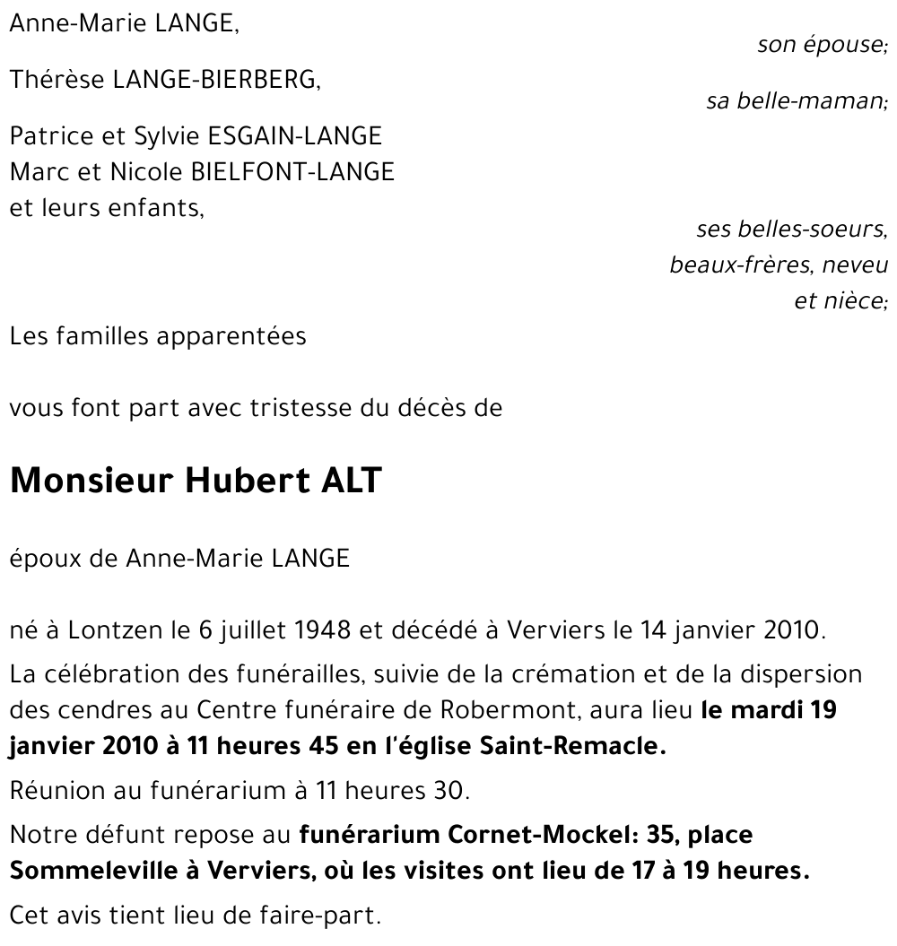 Hubert ALT