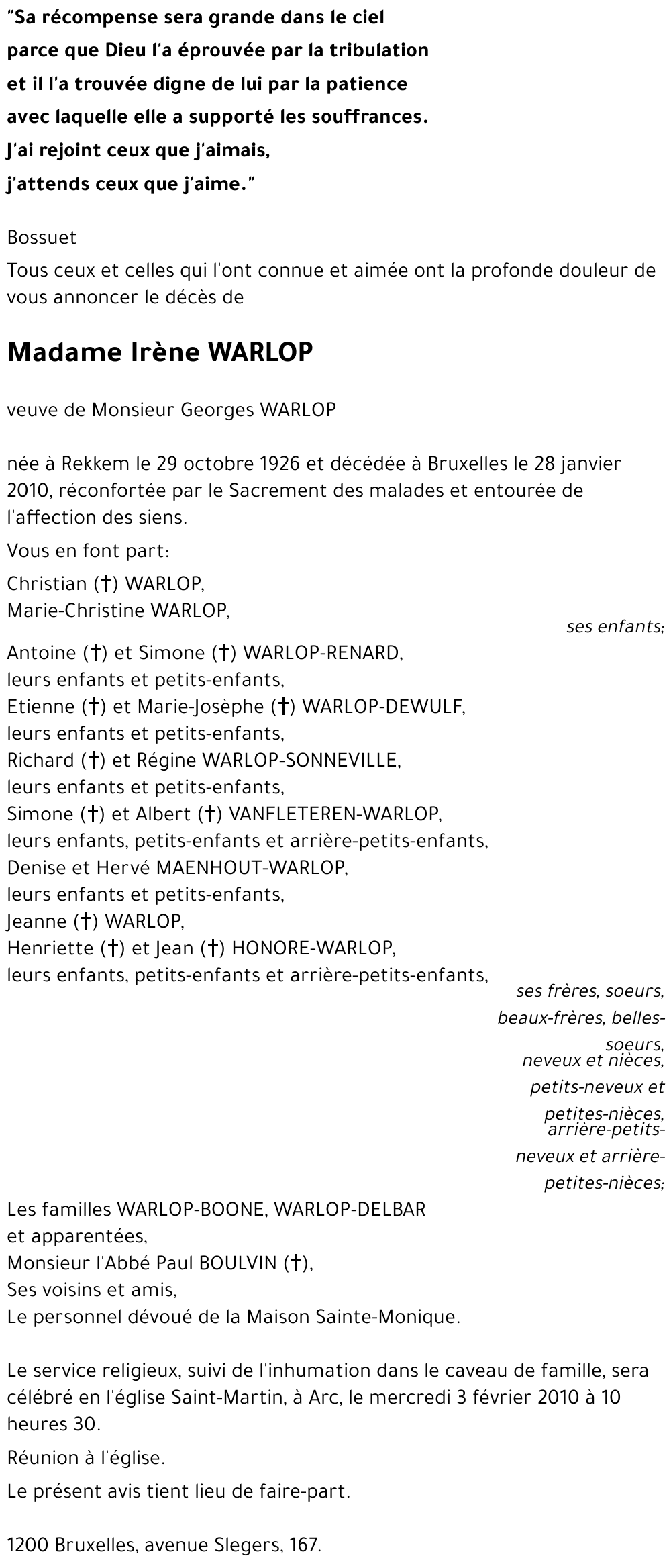 Irène WARLOP