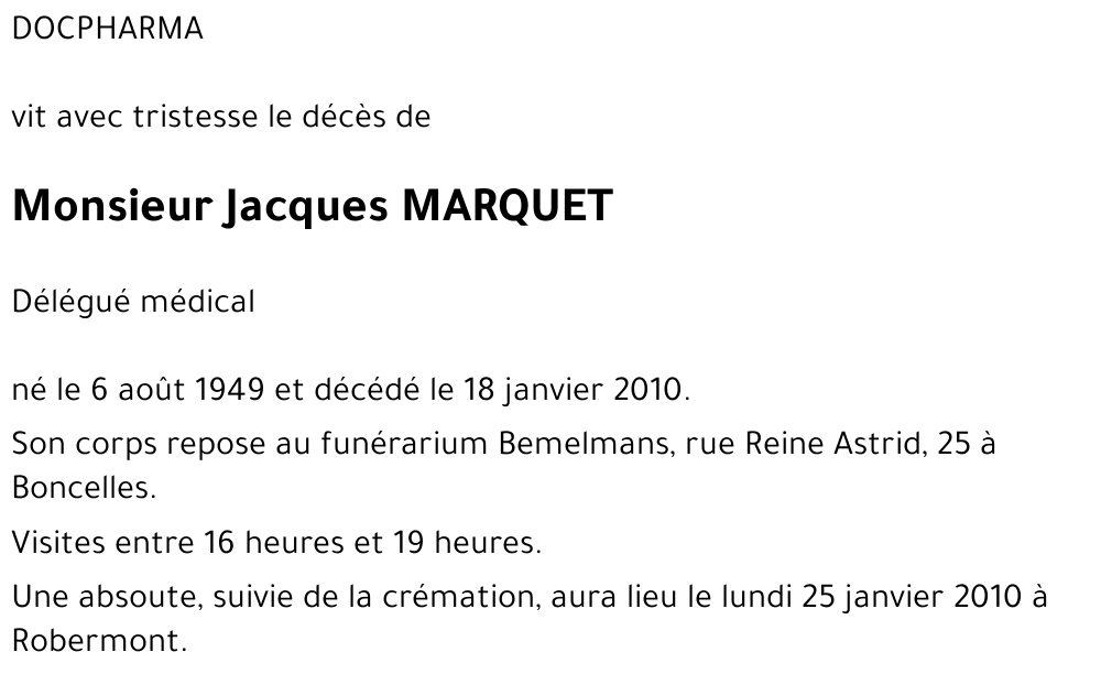 Jacques MARQUET