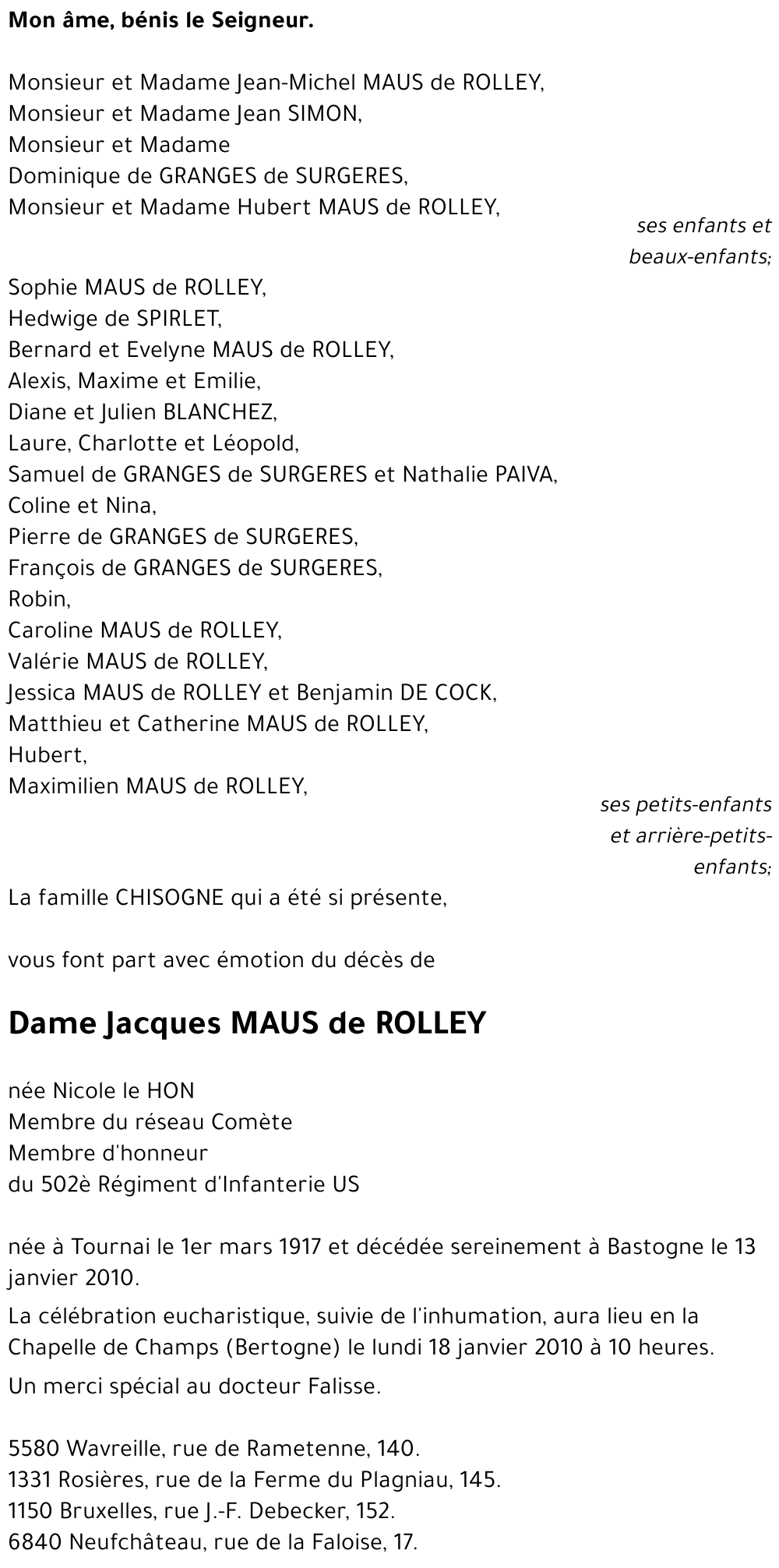 Jacques MAUS de ROLLEY