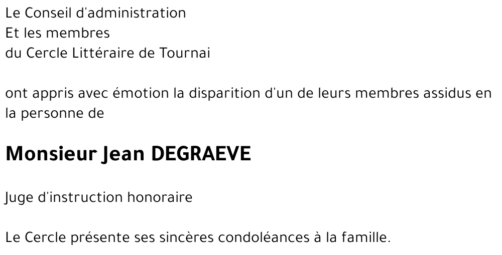 Jean Degraeve