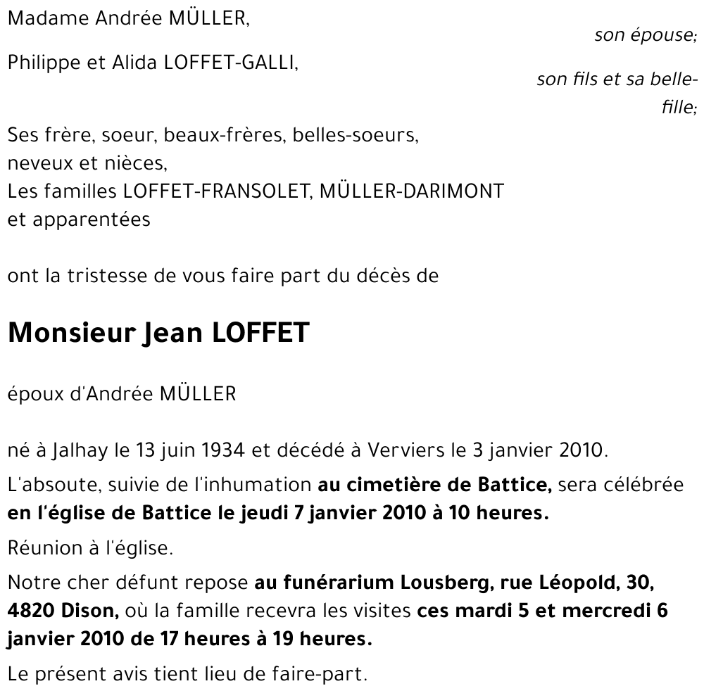 Jean LOFFET