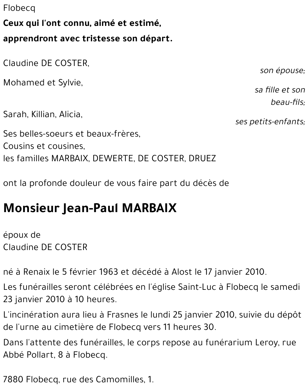 Jean-Paul MARBAIX