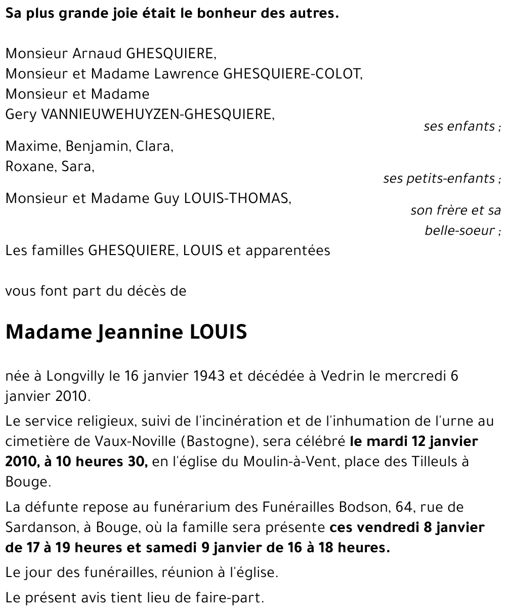 Jeannine LOUIS