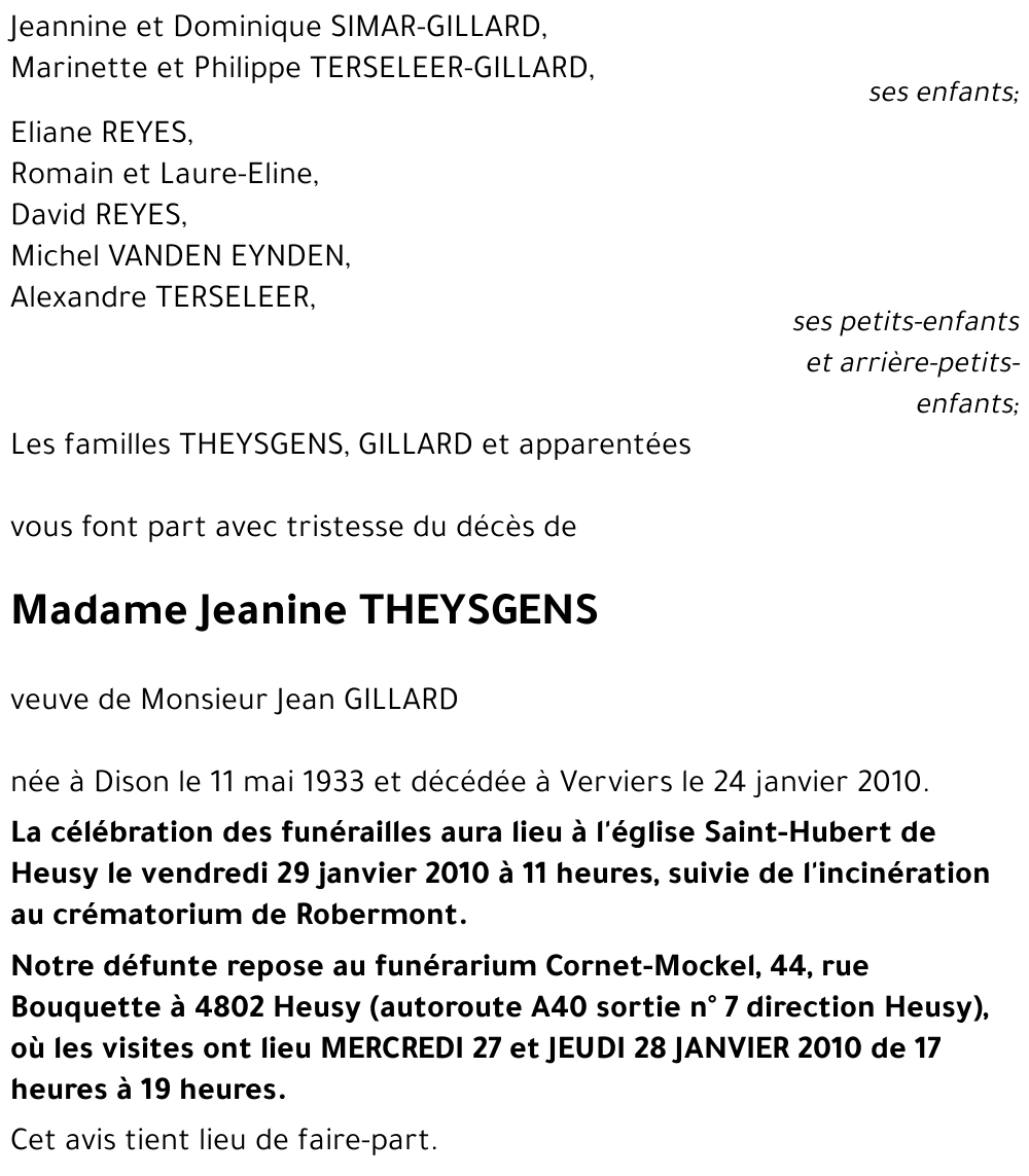 Jeannine THEYSGENS