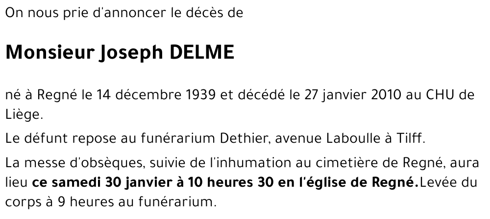 Joseph DELME