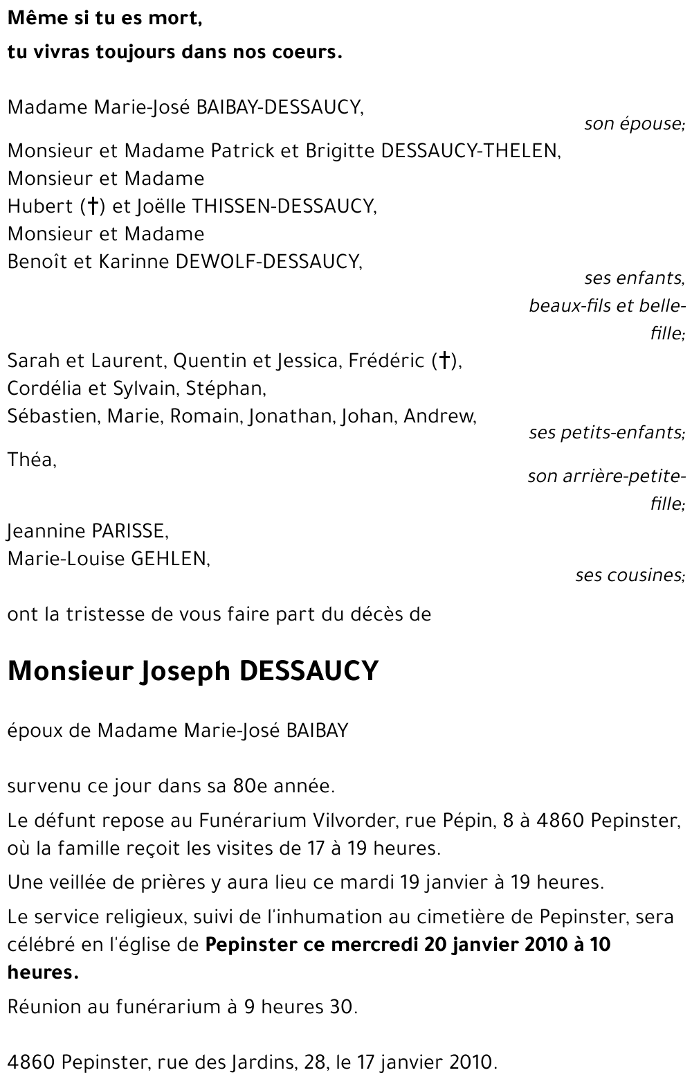 Joseph DESSAUCY