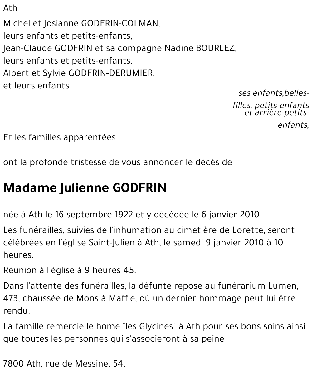 Julienne Godfrin