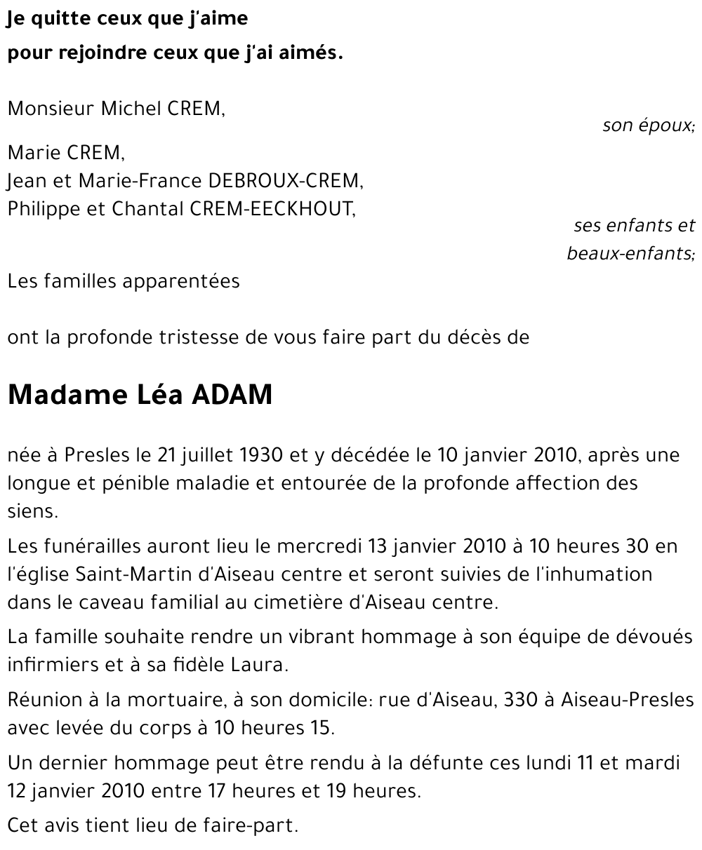 Léa ADAM