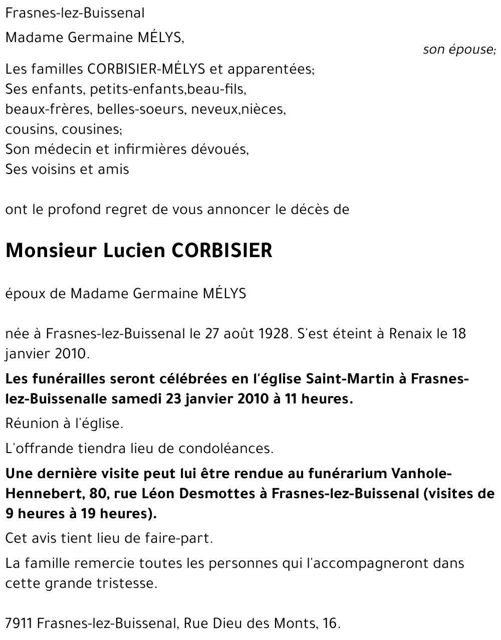 Lucien CORBISIER