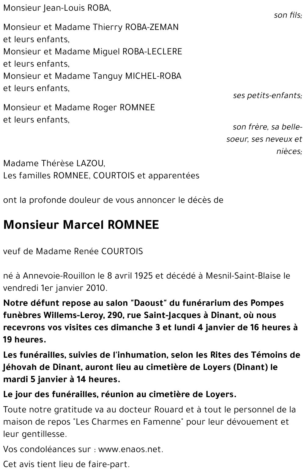 Marcel ROMNEE