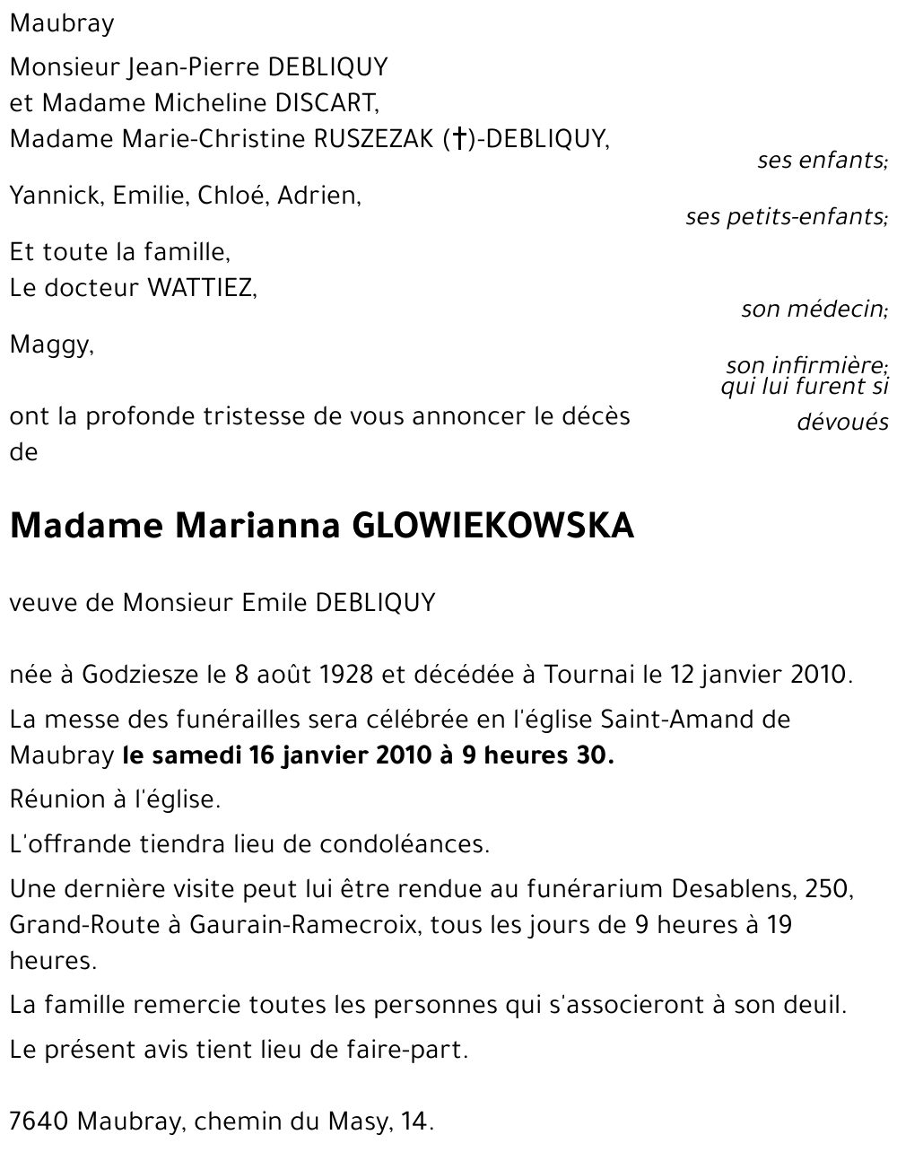Marianna GLOWIEKOSKA